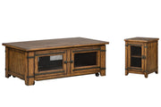 Chesterfield - Lift Top Storage Caster Cocktail Table Set