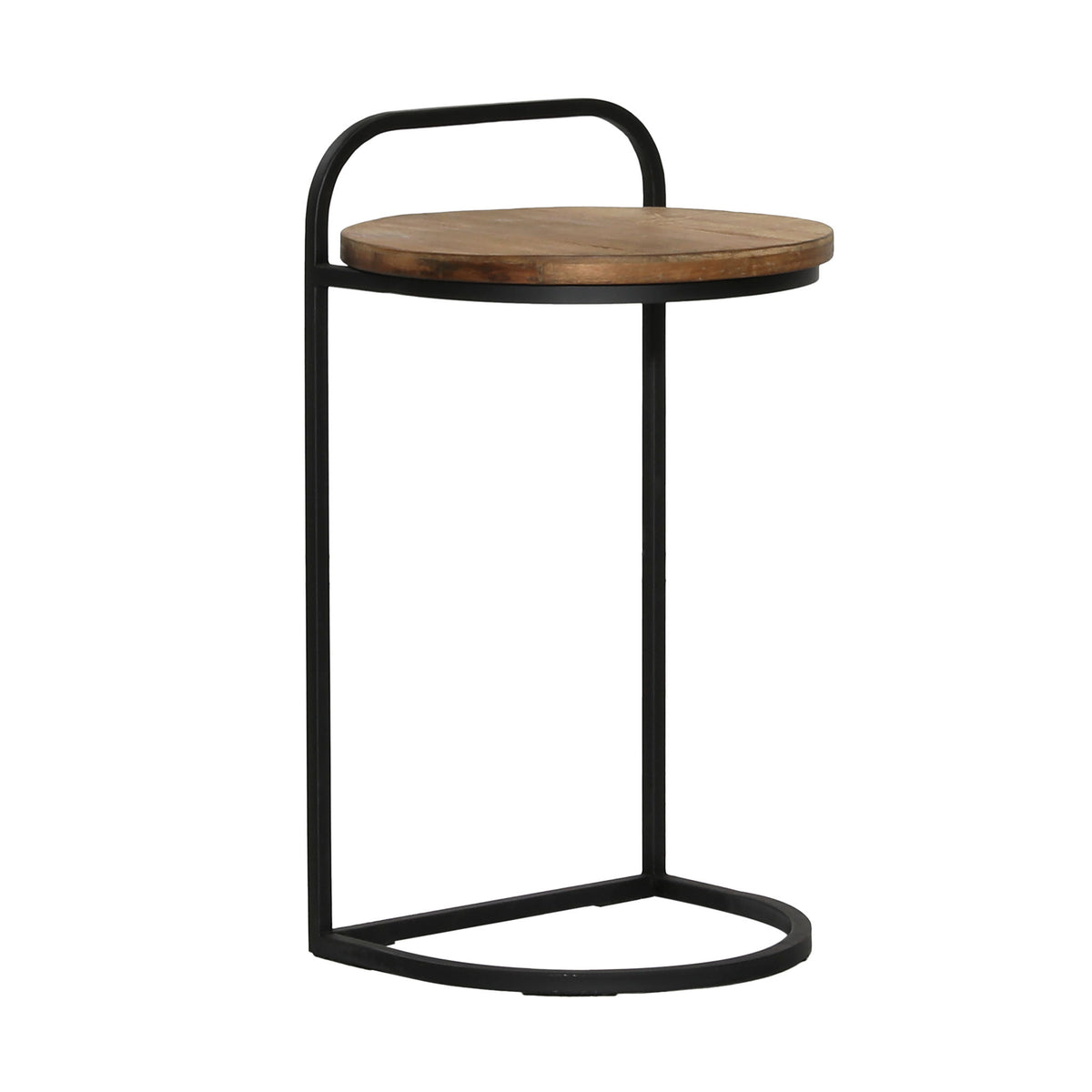 Leigh - Laptop End Table - Natural And Black