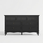 7 Drawer Dresser, Storage Chest - Black