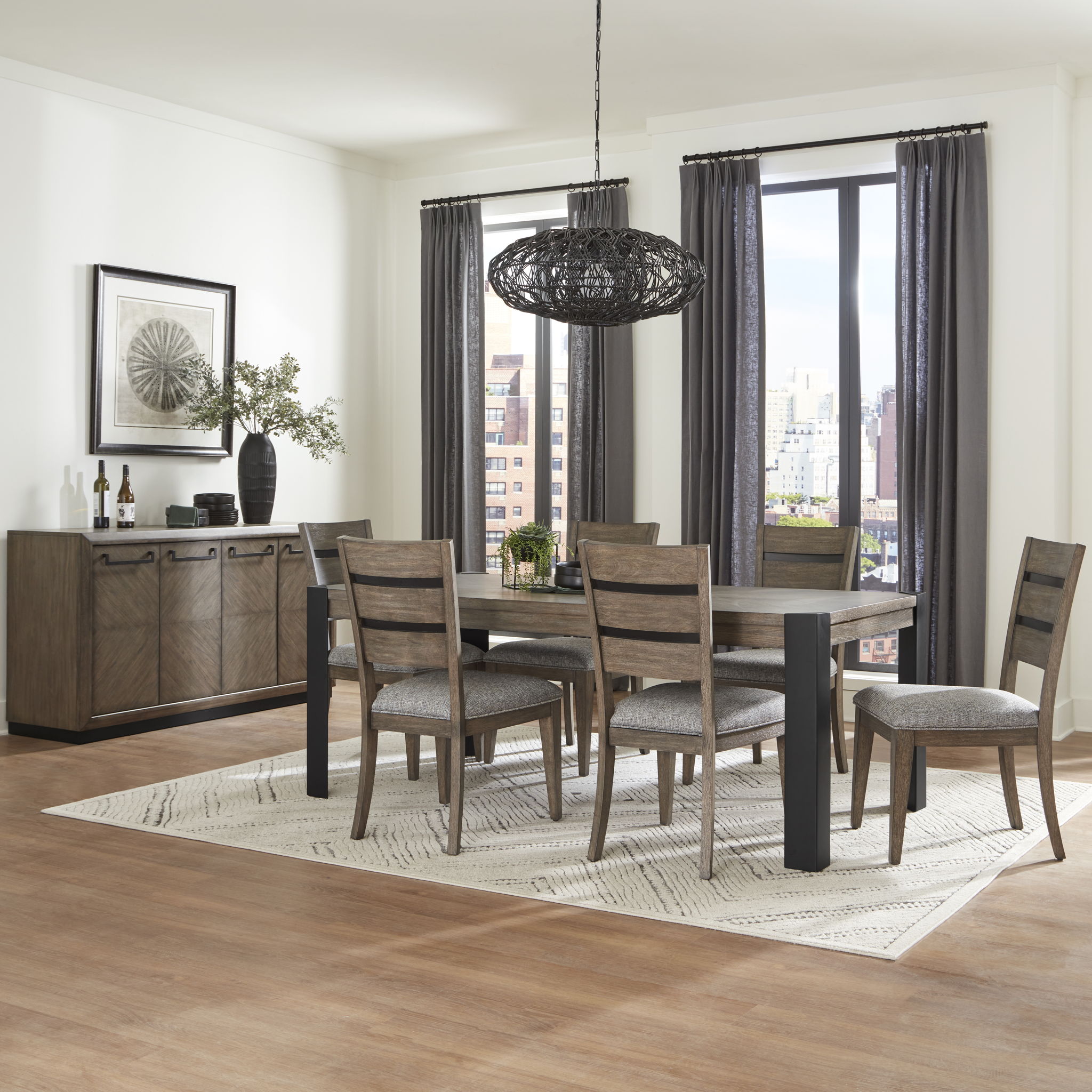 Cedar Fork - Dining Dining Chair (Set of 2) - Smoked Arabica