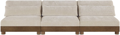 Turin - Chenille Fabric Upholstered Modular Sectional - Taupe