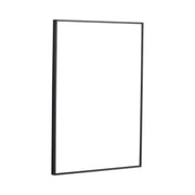 20" Rectangular Wall Mounted Mirror - Black