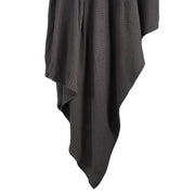Cotton Knit - Throw Blanket - Slate