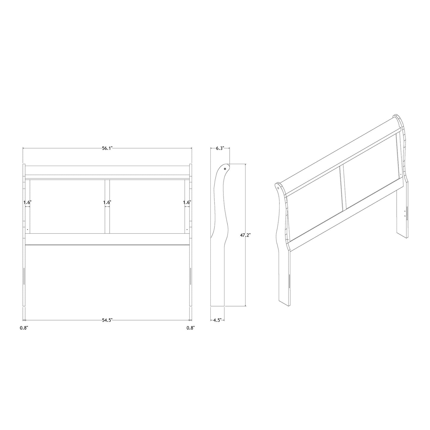 Charlston - 5 Piece Bedroom Set With LED Headboard