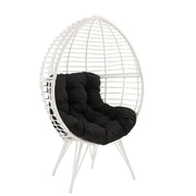 Galzed - Patio Lounge Chair - Black / White