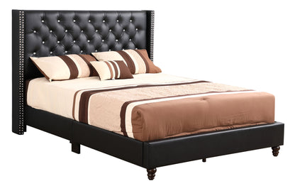 Glory Furniture - Julie - Faux Crystals Tufted Upholstered Bed
