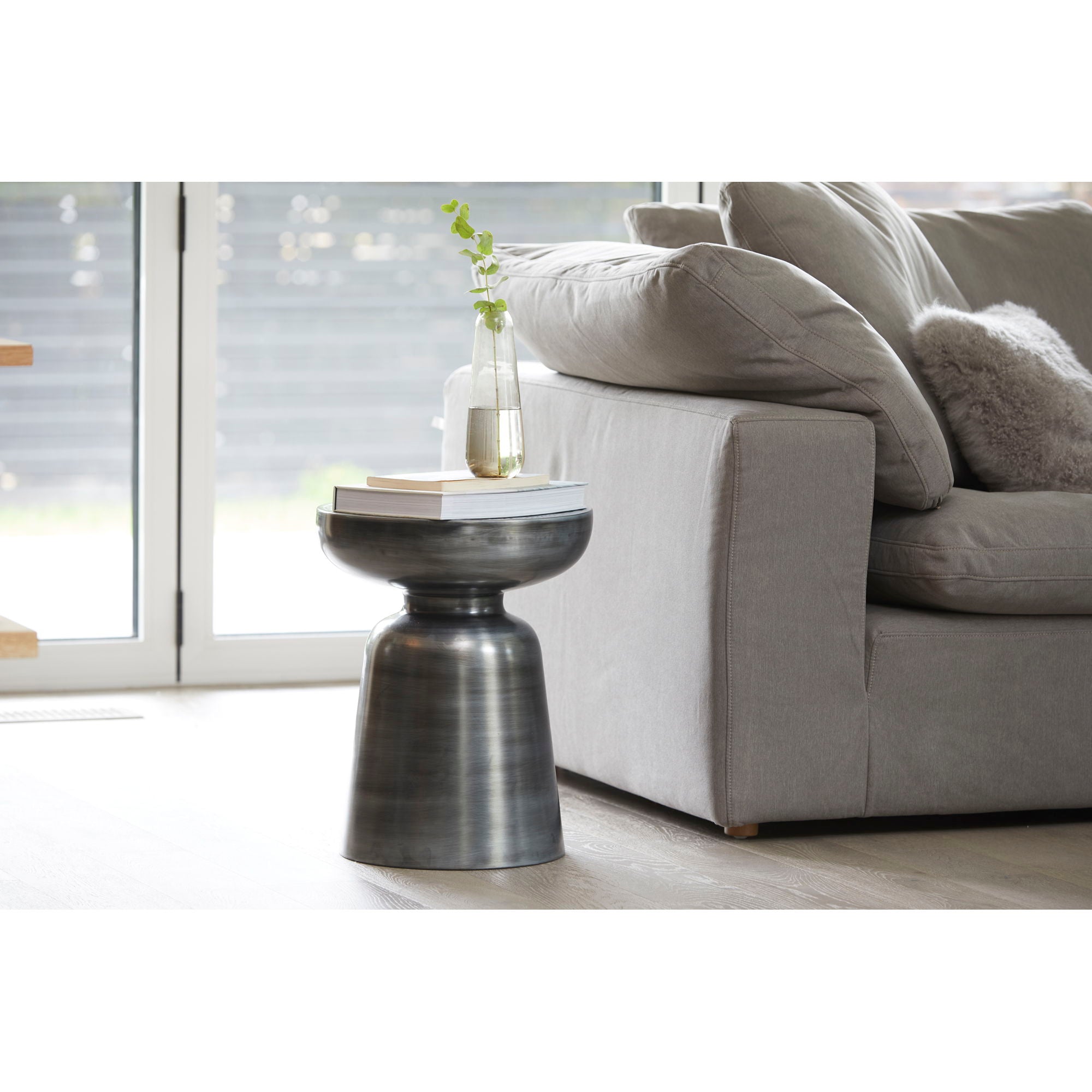 Arthur - Accent Table - Antique Zinc