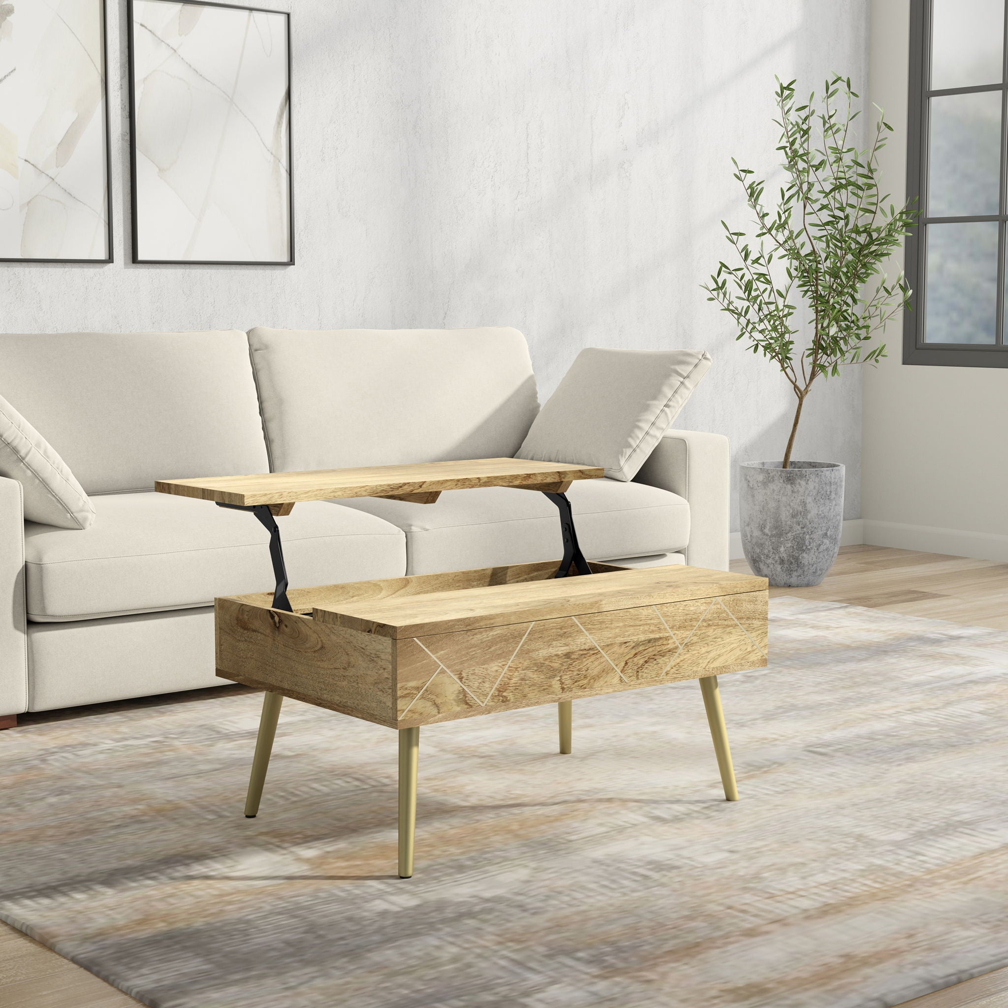 Jager - Lift Top Coffee Table Handcrafted