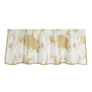 Elsa Cowhide - Reversible Quilted Valance - Light Tan