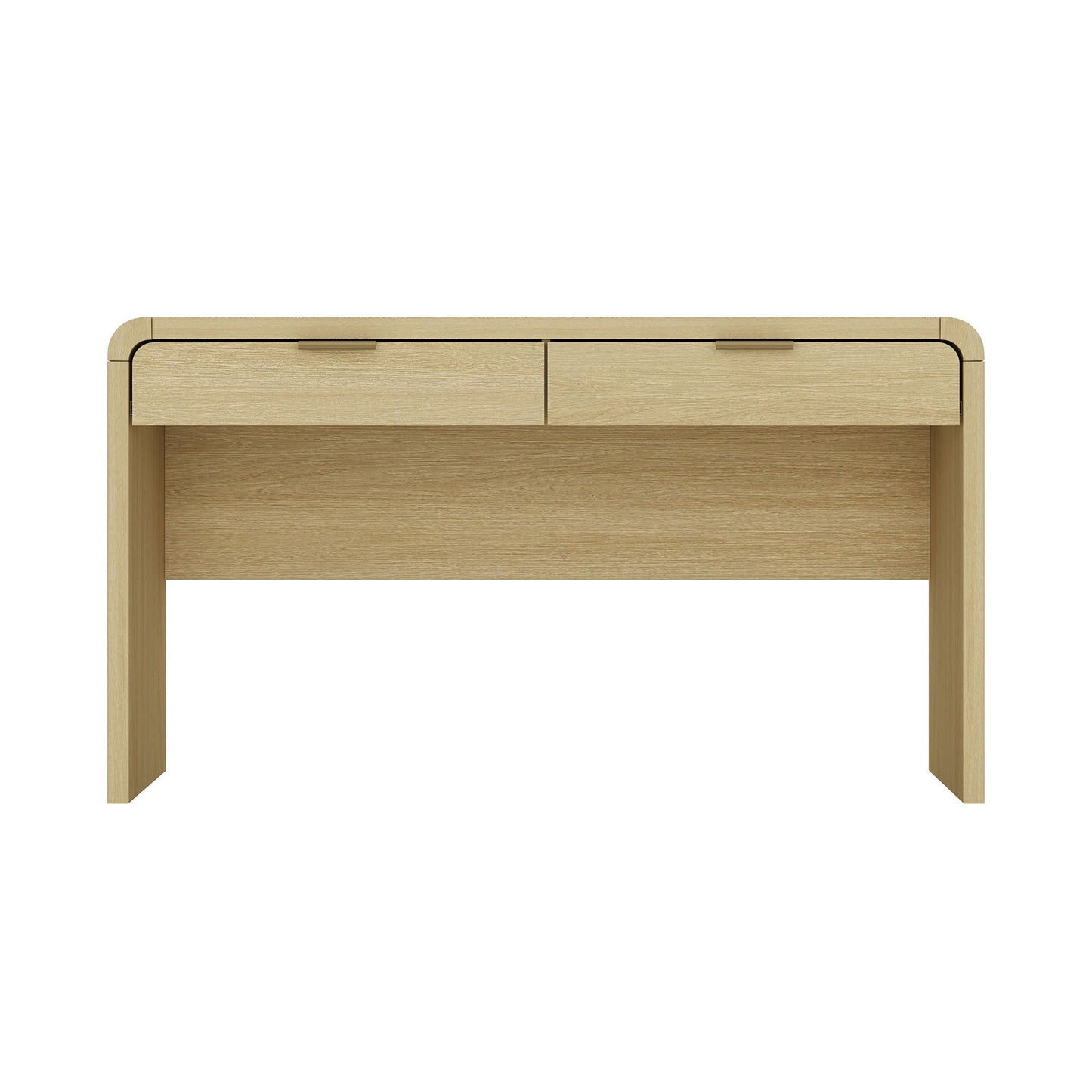 Grace - Office Desk With 2 Drawers - Oak