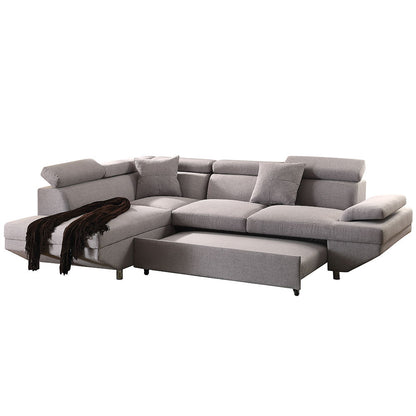 Jemima - Sectional Sofa - Gray Fabric