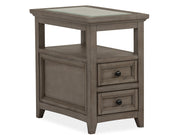 Paxton Place - Chairside End Table - Dovetail Gray