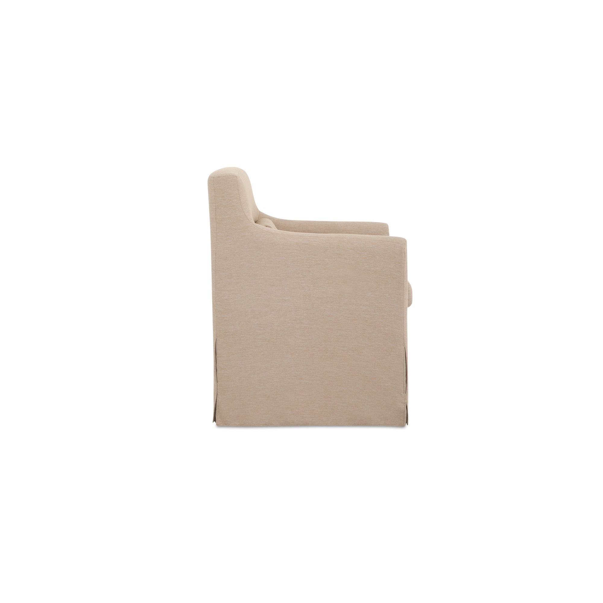 Lydia - Outdoor Slipcover Dining Chair - Light Brown