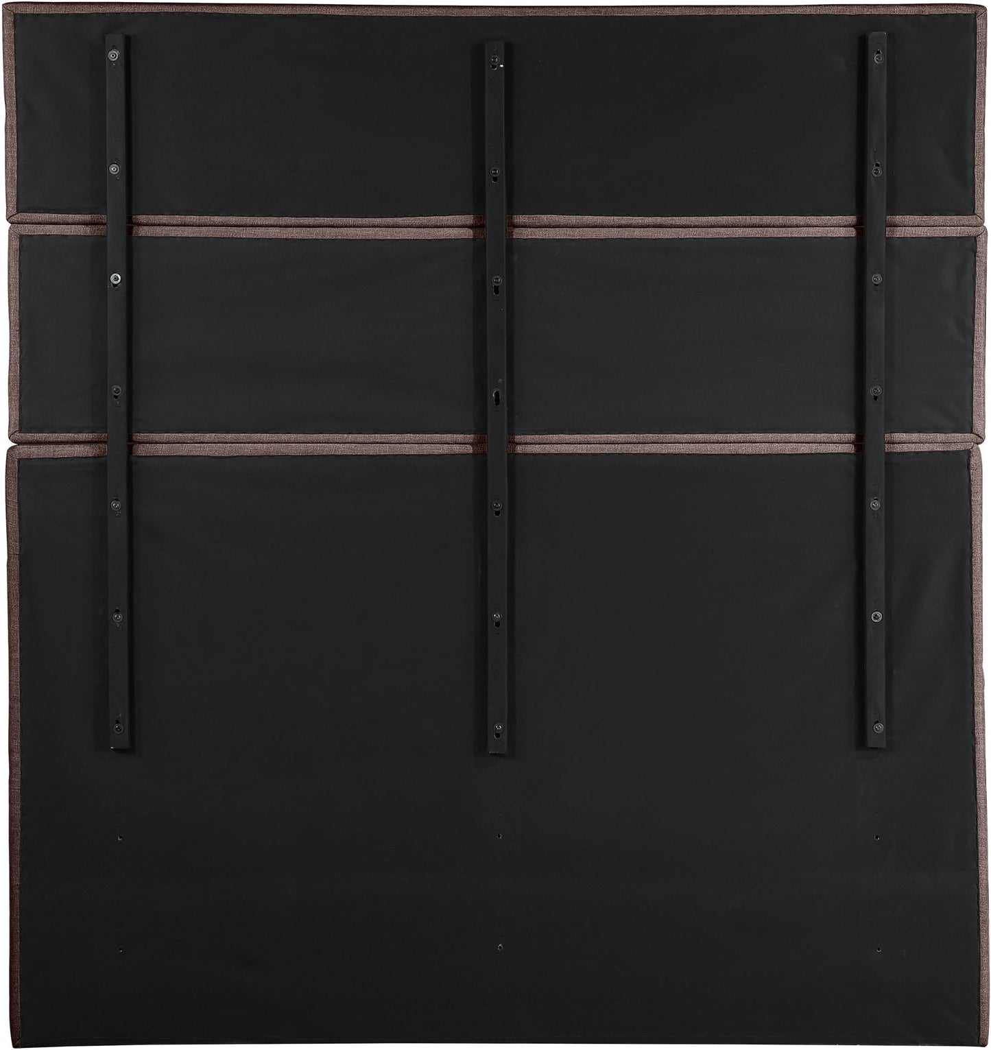 Adam - Linen Fabric Bed With 89" Headboard