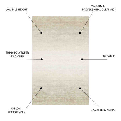 Macau - 28" X 43" Non - Slip Accent Rug - Beige