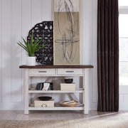 Farmhouse - Server - Two Tone White / Wood Tone