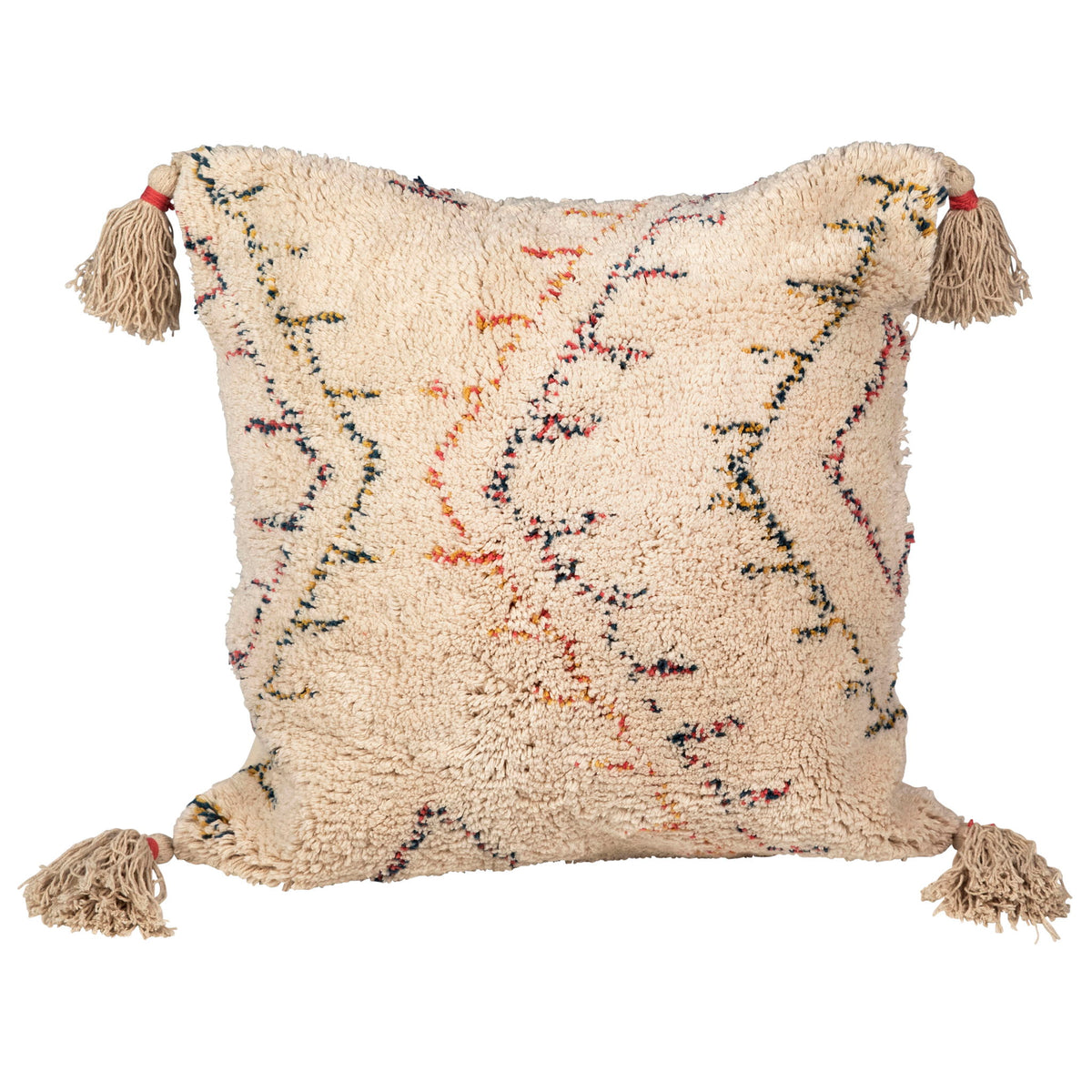 Avery - Pillow With Filler - Beige With Multicolor