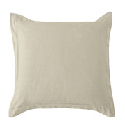 Luna - Washed Linen Tailored Euro Sham - Light Tan