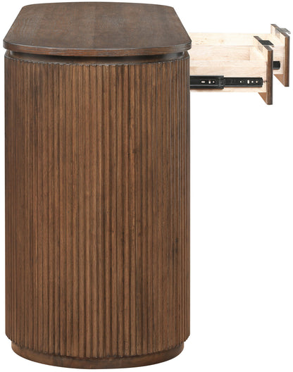 Astrid - Solid Wood And Oak Veneer Desk