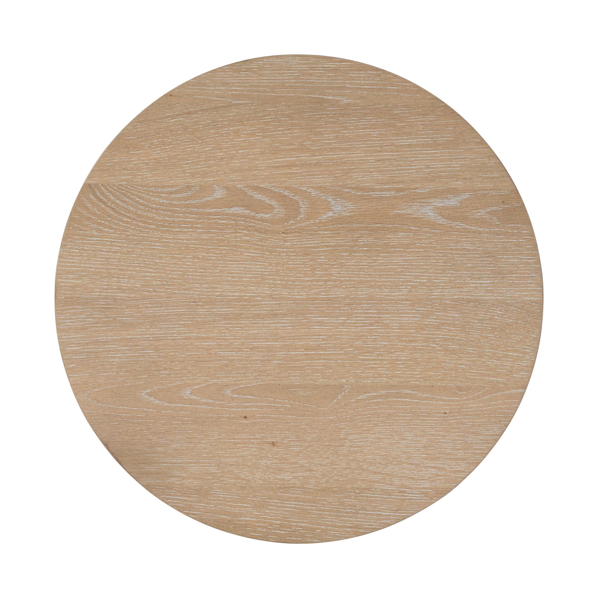 Rosalie - Woven Round Chairside Table - Light Brown