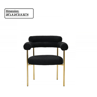 Upholstered Accent Dining Chairs With Armrests (Set of 2)