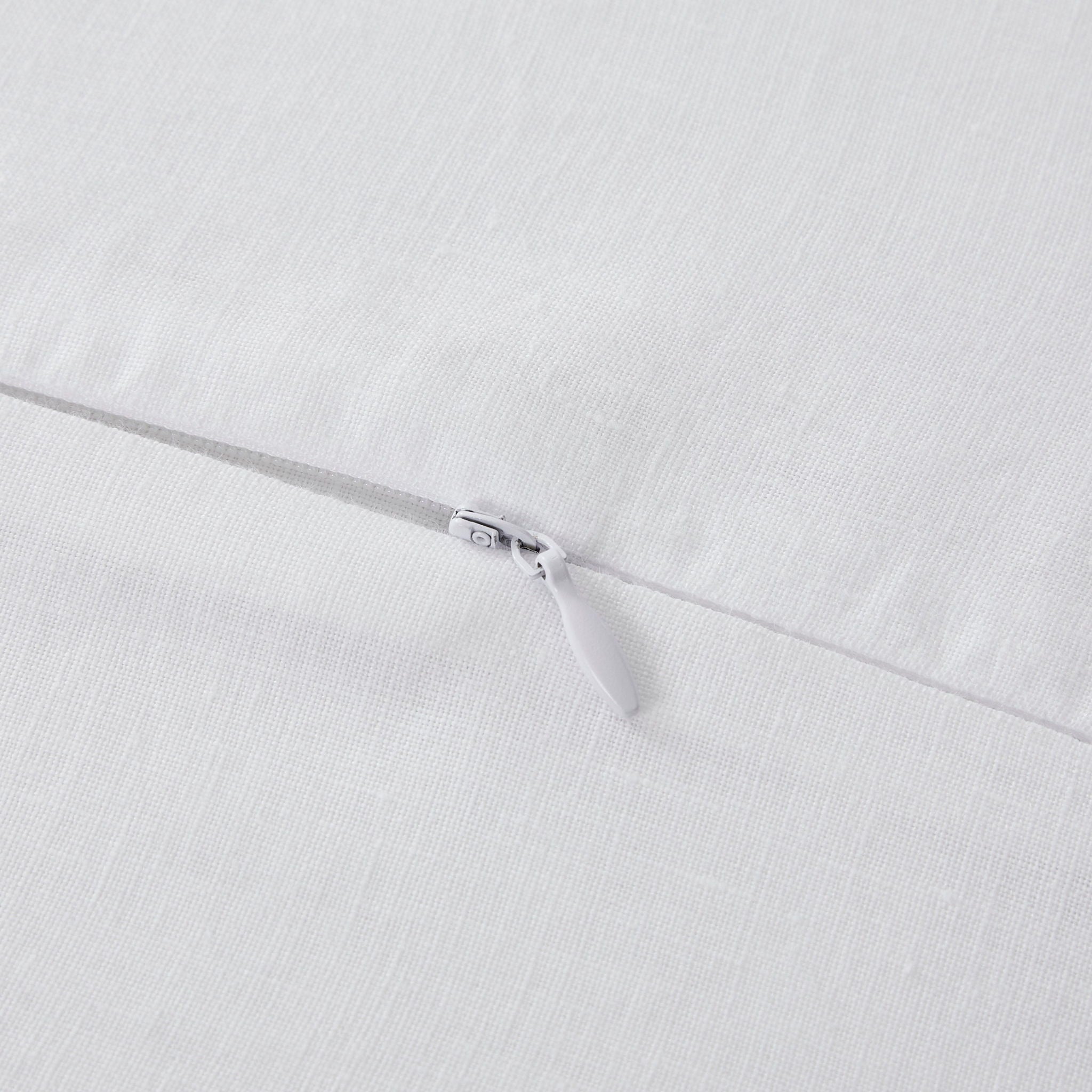 100% French Flax Linen - Euro Sham - White