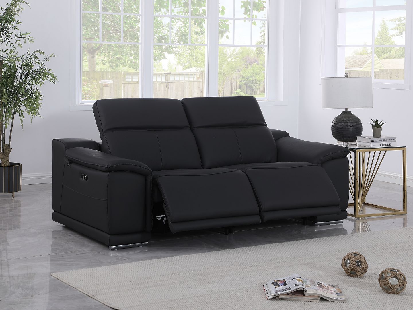 9762 - 2-Piece Modular Power Reclining Console With 2 Power Recliners In