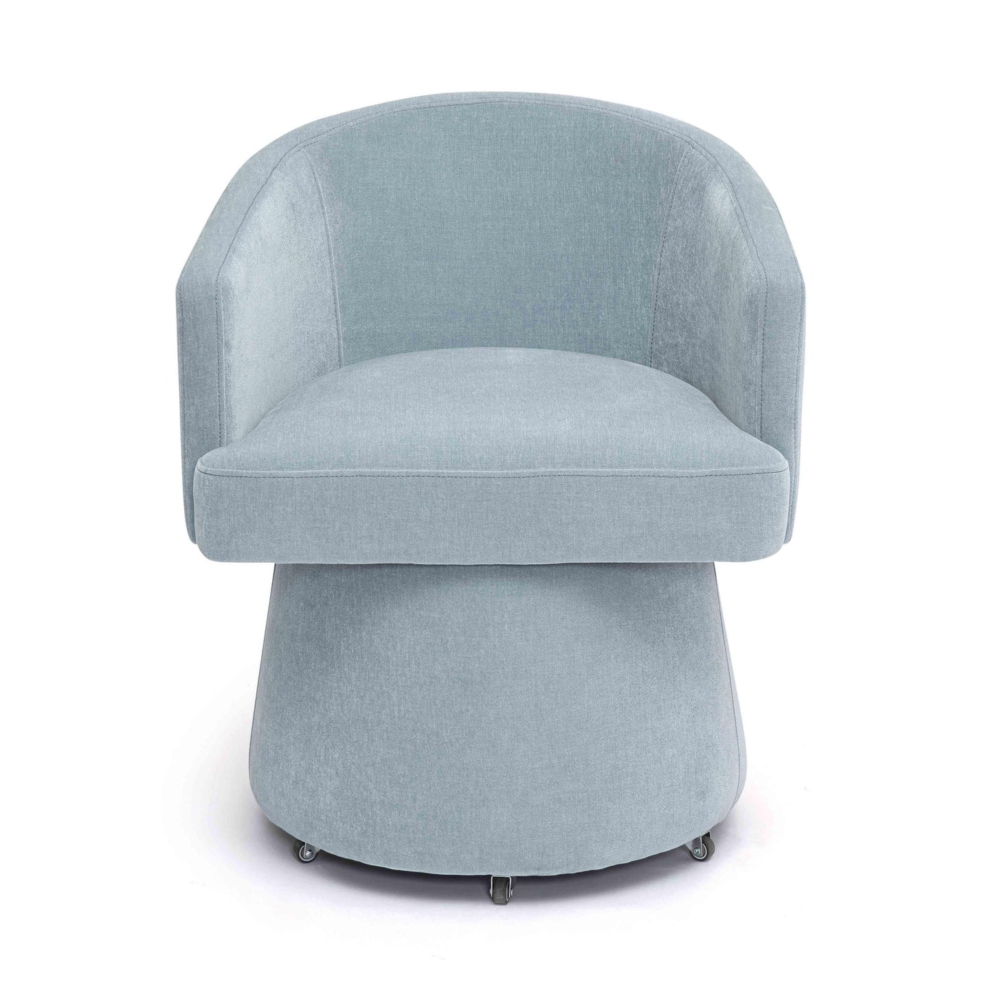 Kristen - Upcycled Chenille Rolling Desk Chair