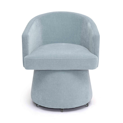 Kristen - Upcycled Chenille Rolling Desk Chair