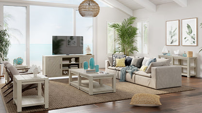 Burgess - Rectangular End Table - Calico Gray