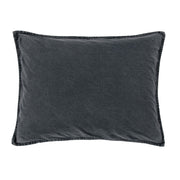 Cotton Canvas - Stonewashed Pillow Sham - Charcoal