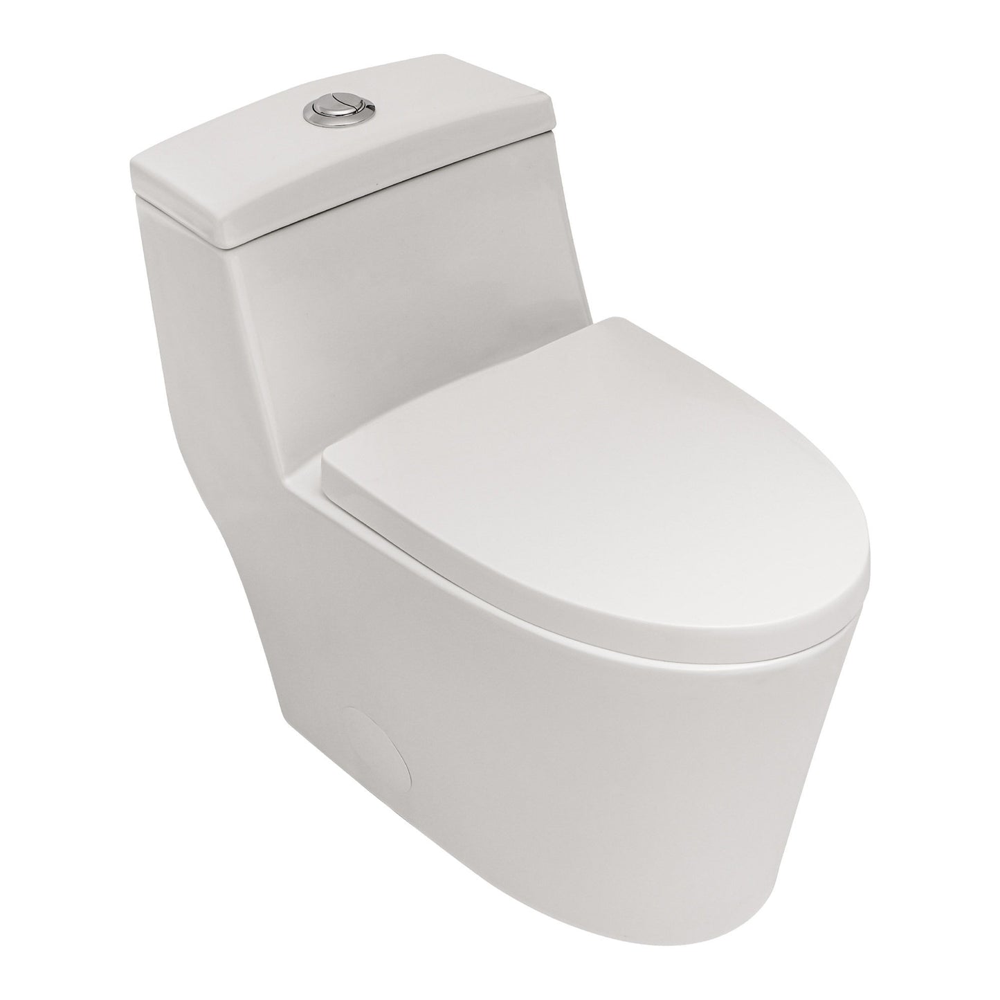 1 Piece Toilet, Dual Flush, Soft Closing Seat - White