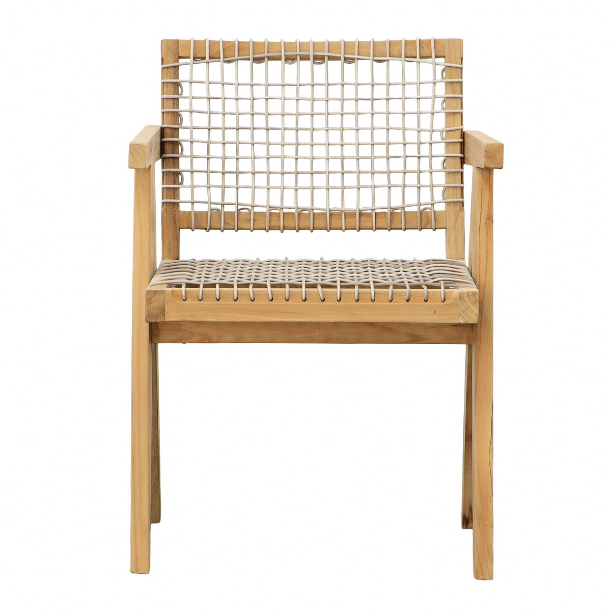 Ursula - Outdoor Dining Chair - Natural With Taupe