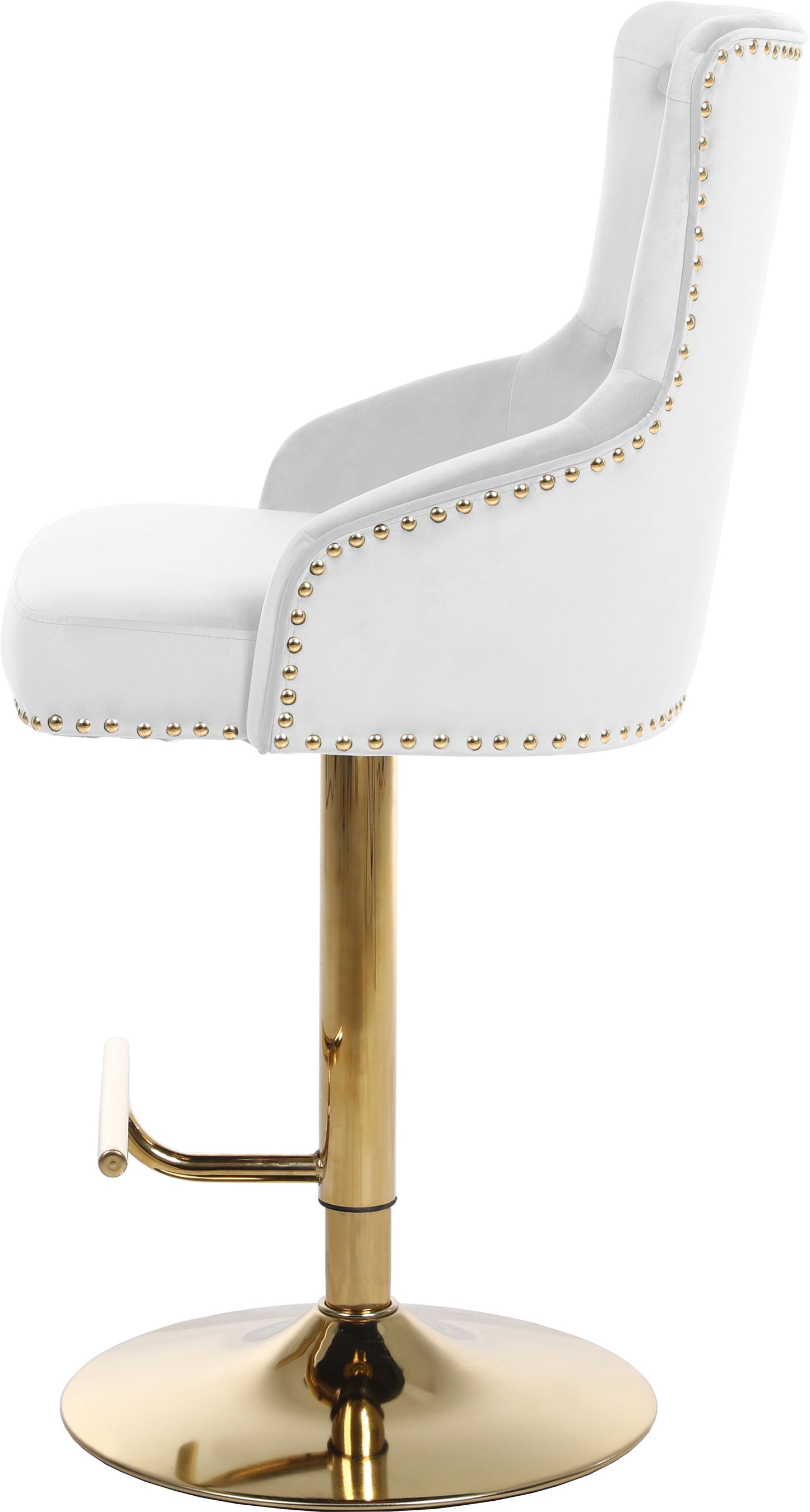 Claude - Adjustable Stool with Gold Base