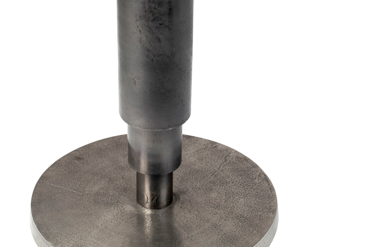 Higsby - Bistro Table 30" - Raw Nickel With Black Patina