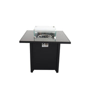 Powder Coated Fire Pit With Top - Black