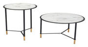Davis - Coffee Tables (Set of 2) - White / Black