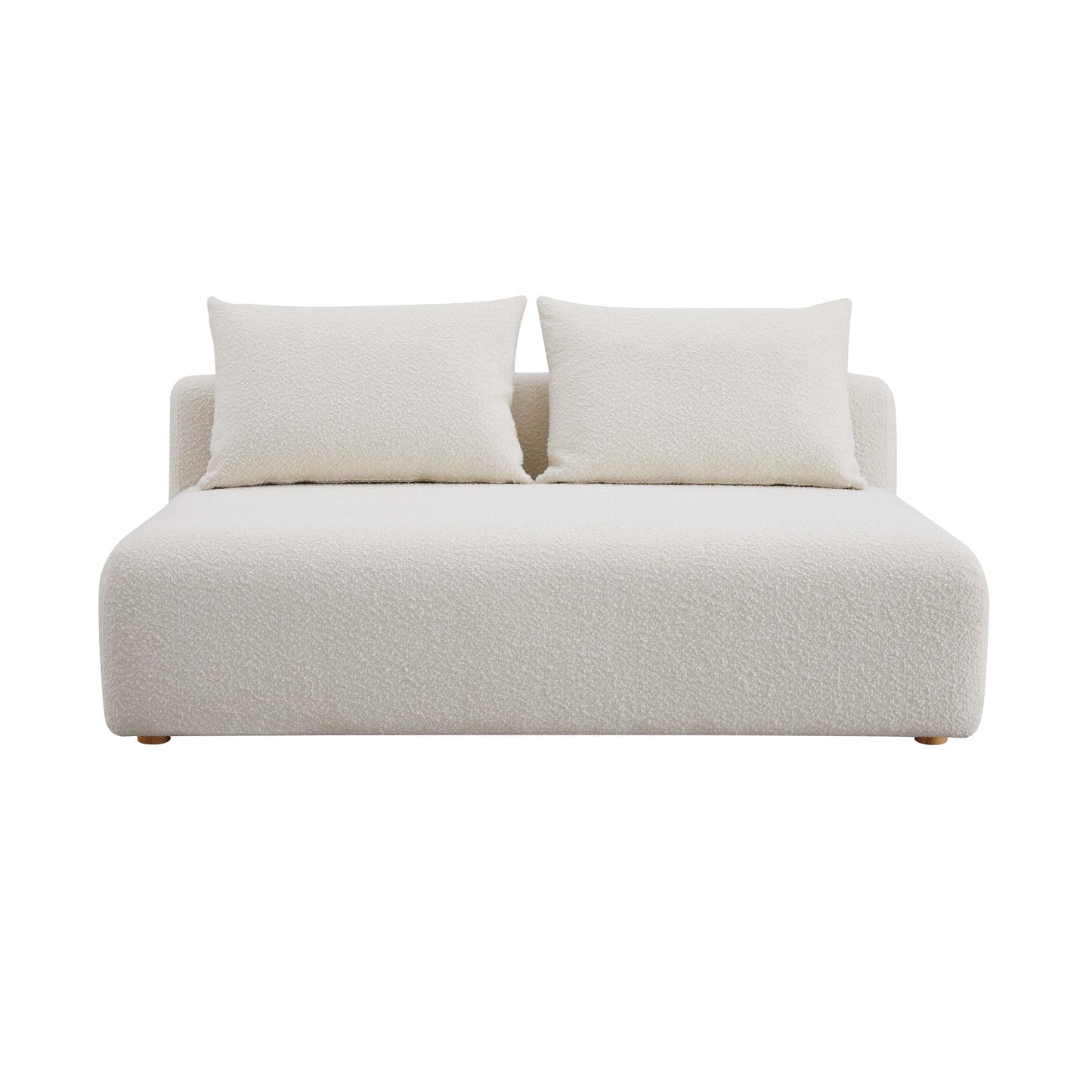 Hangover - Boucle Modular Loveseat - Cream