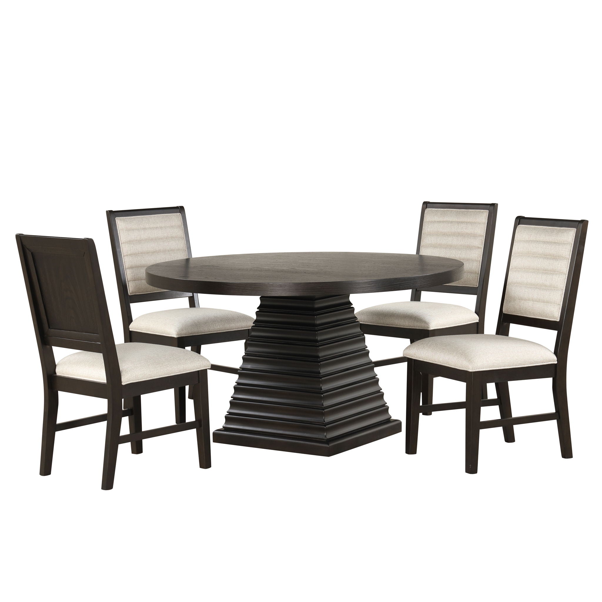 Plateau 54" Round Dining Table Set