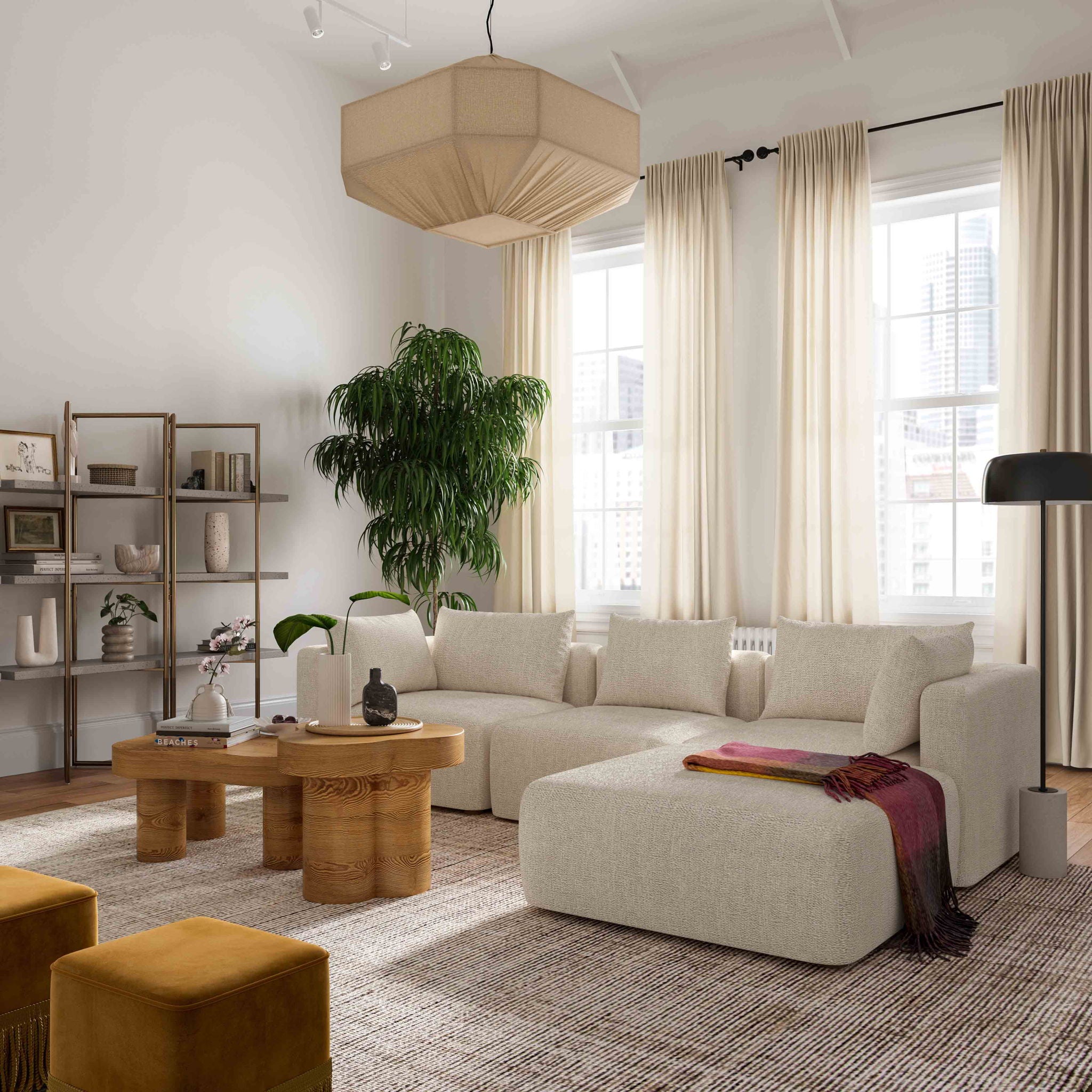 Hangover 4-Piece Modular Chaise Sectional - Thumbnail 4