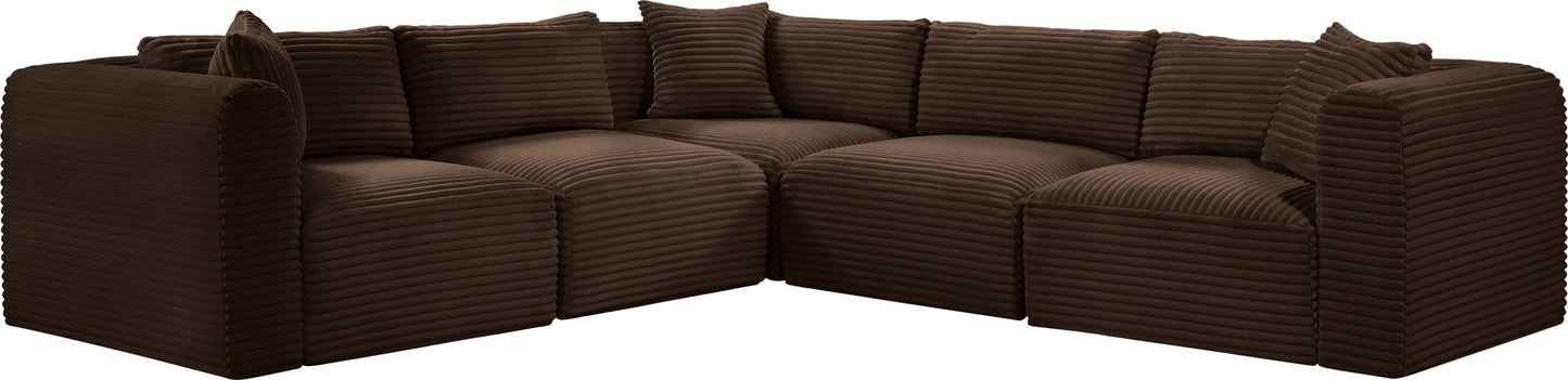 Shaggy - 5 Piece Modular Corner Sectional