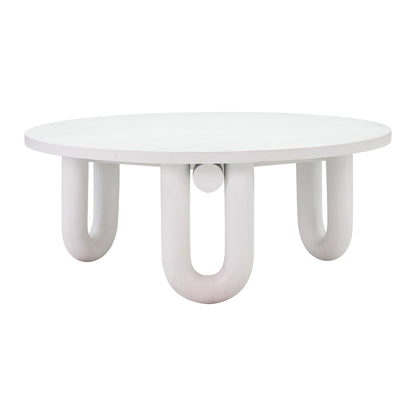 Tildy - Concrete Coffee Table - White