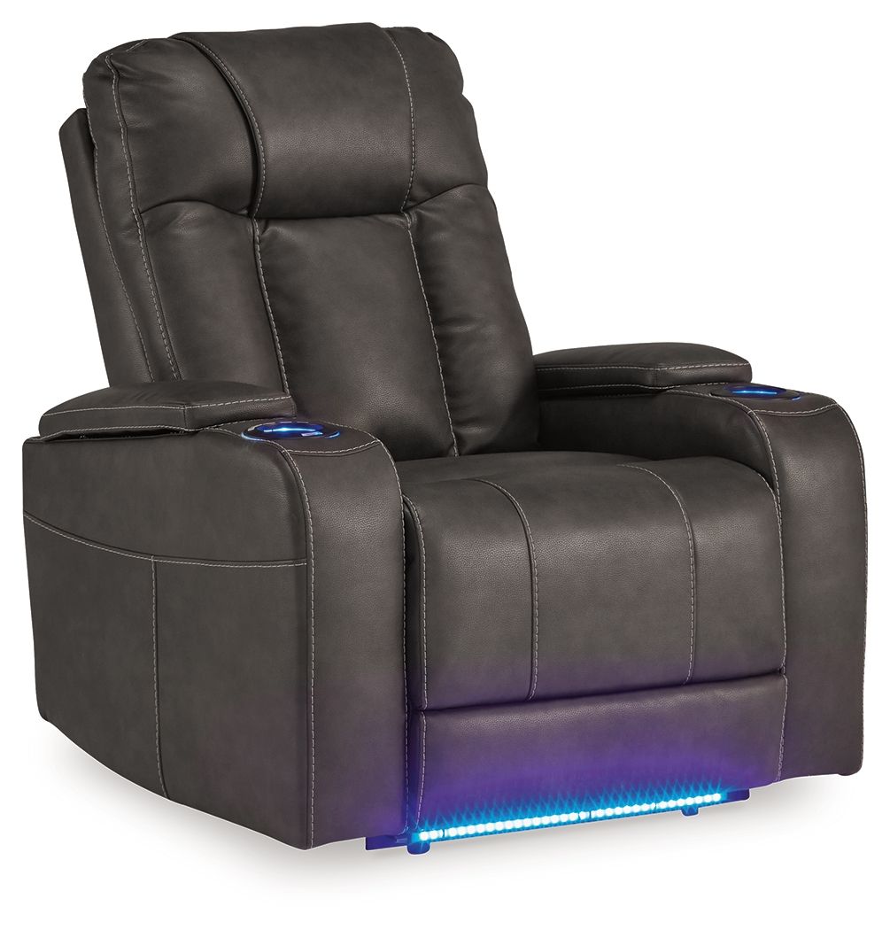 Feazada Power Recliner With Adj Headrest - Thumbnail 5