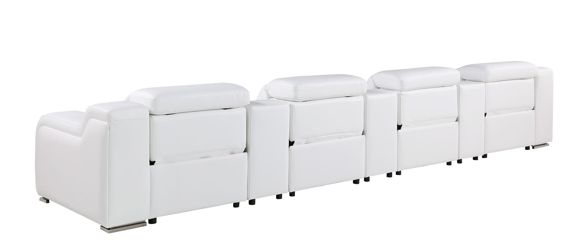 1116 - 7-Piece Modular Power Reclining Sofa In With 4 Power Recliners & Power Headrests