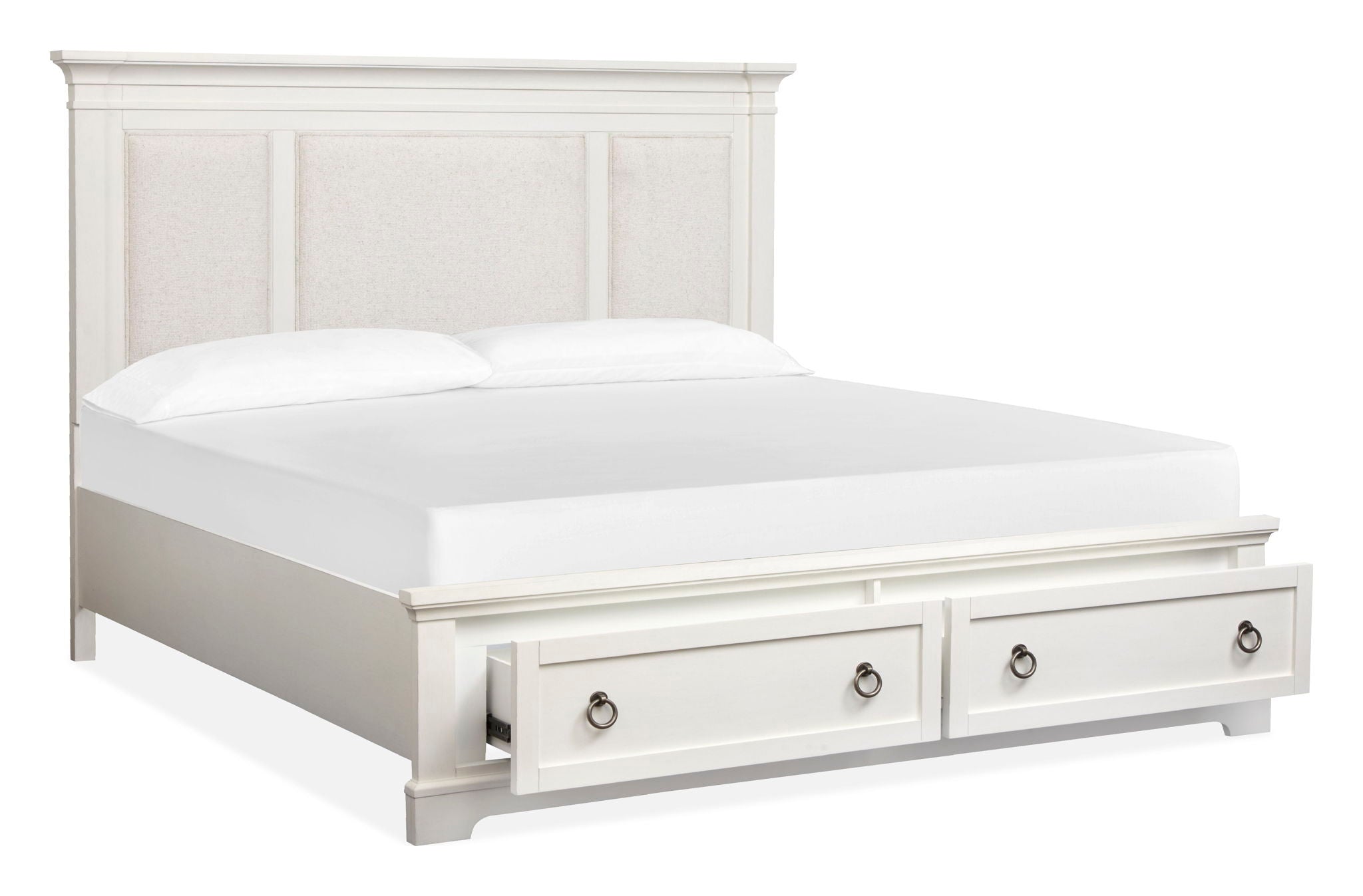 Kingston - Upholstered Panel Storage Bed - Thumbnail 2