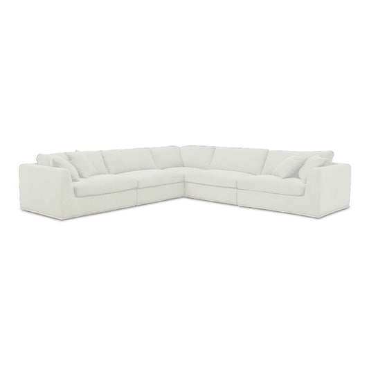 Rue - Classic L Modular Sectional - Off White