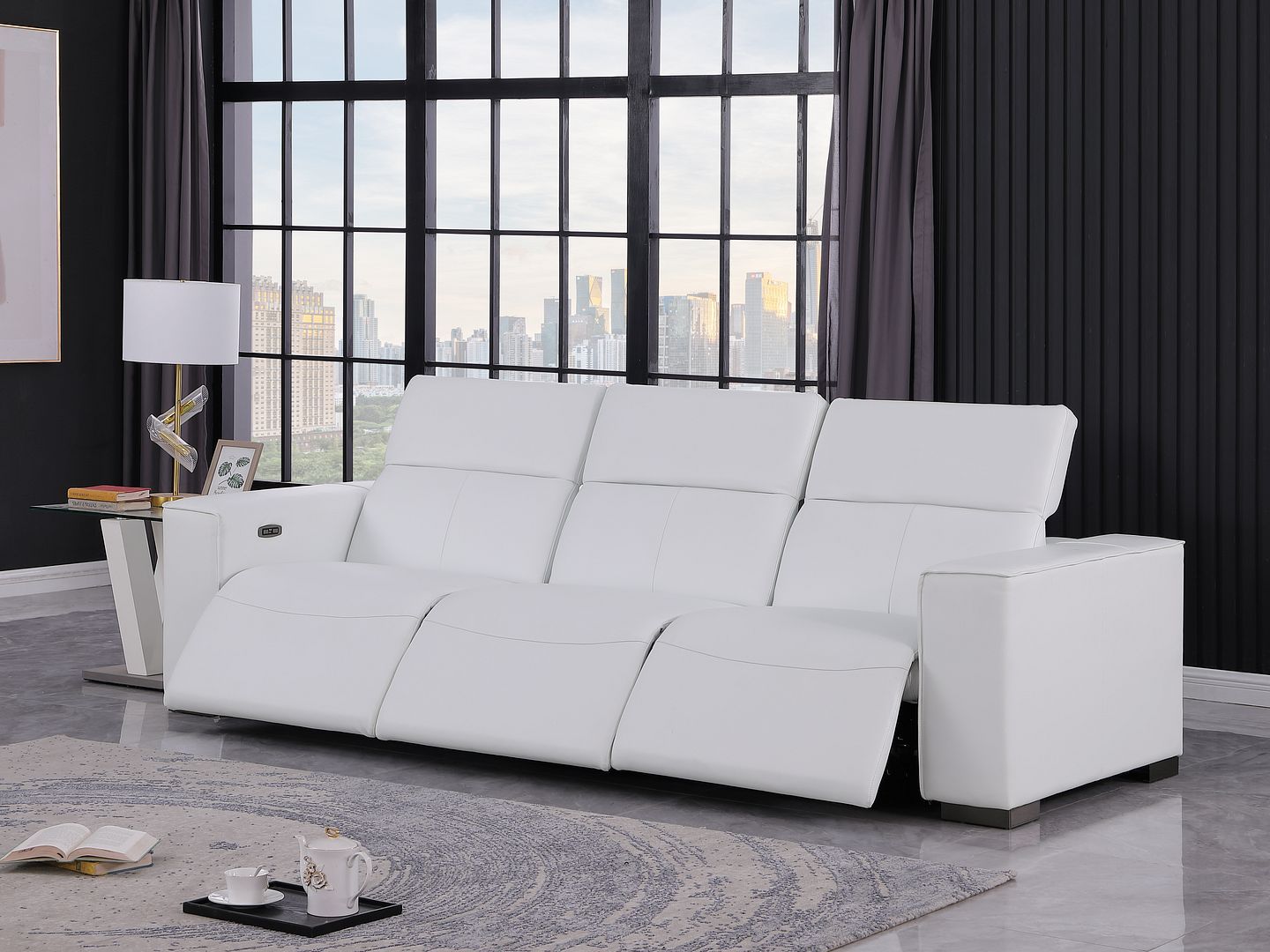 1208 - Three Power Reclining Sofa