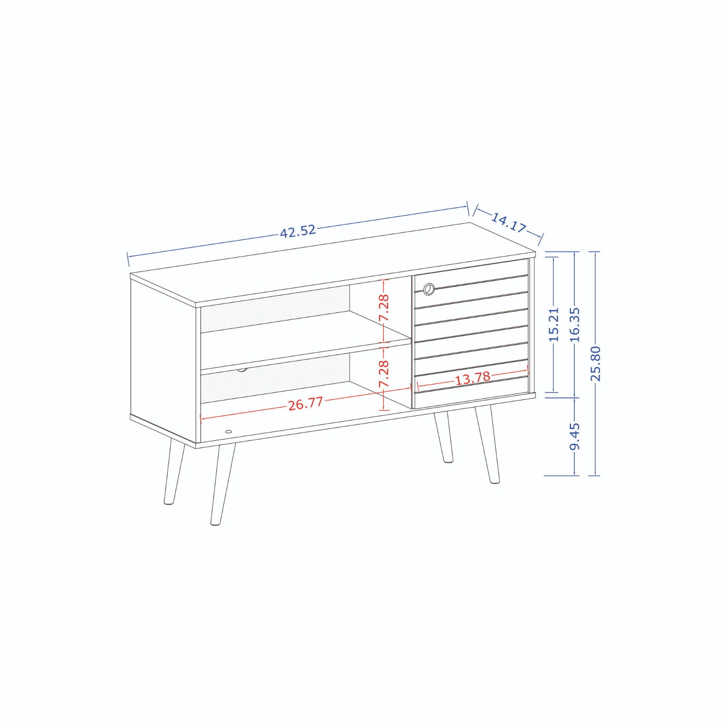 Liberty - Sleek Door Design TV Stand