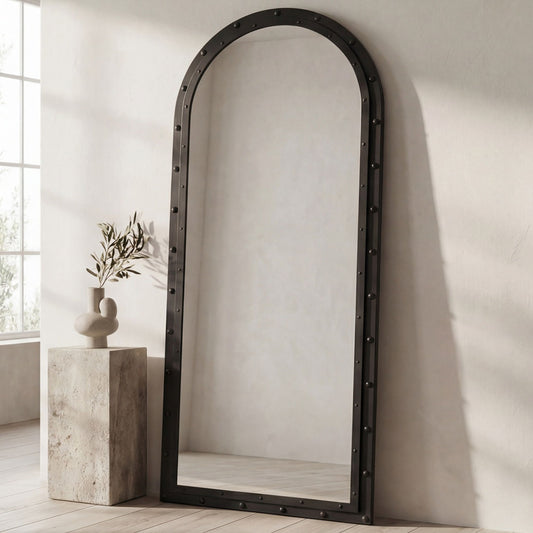 Hughes - Floor Mirror - Iron Gray