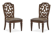 Durango - Wood Dining Side Chair With Upholstered Seat (Set of 2) - Willadeene Brown